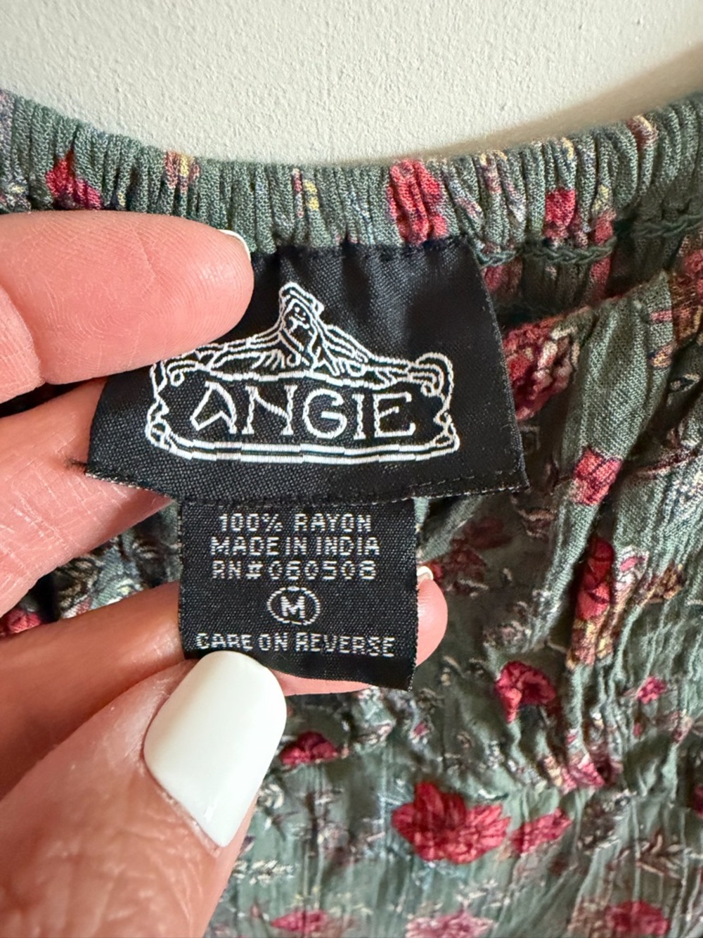 Angie Green Floral Puff-Sleeve Maxi Dress - Picture 10 of 11